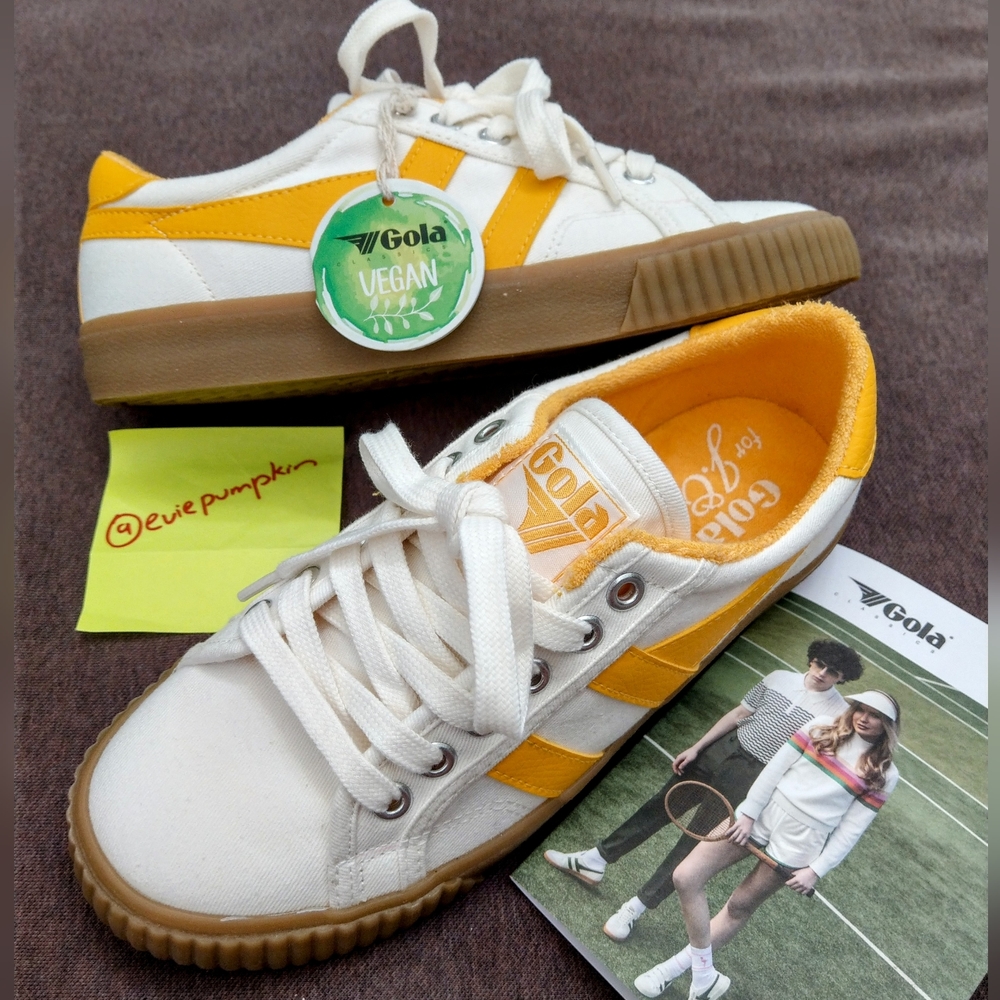 NEW JCREW JCrew J.Crew x Gola Vegan Mark Cox Sneakers Spectral Yellow Never Worn
